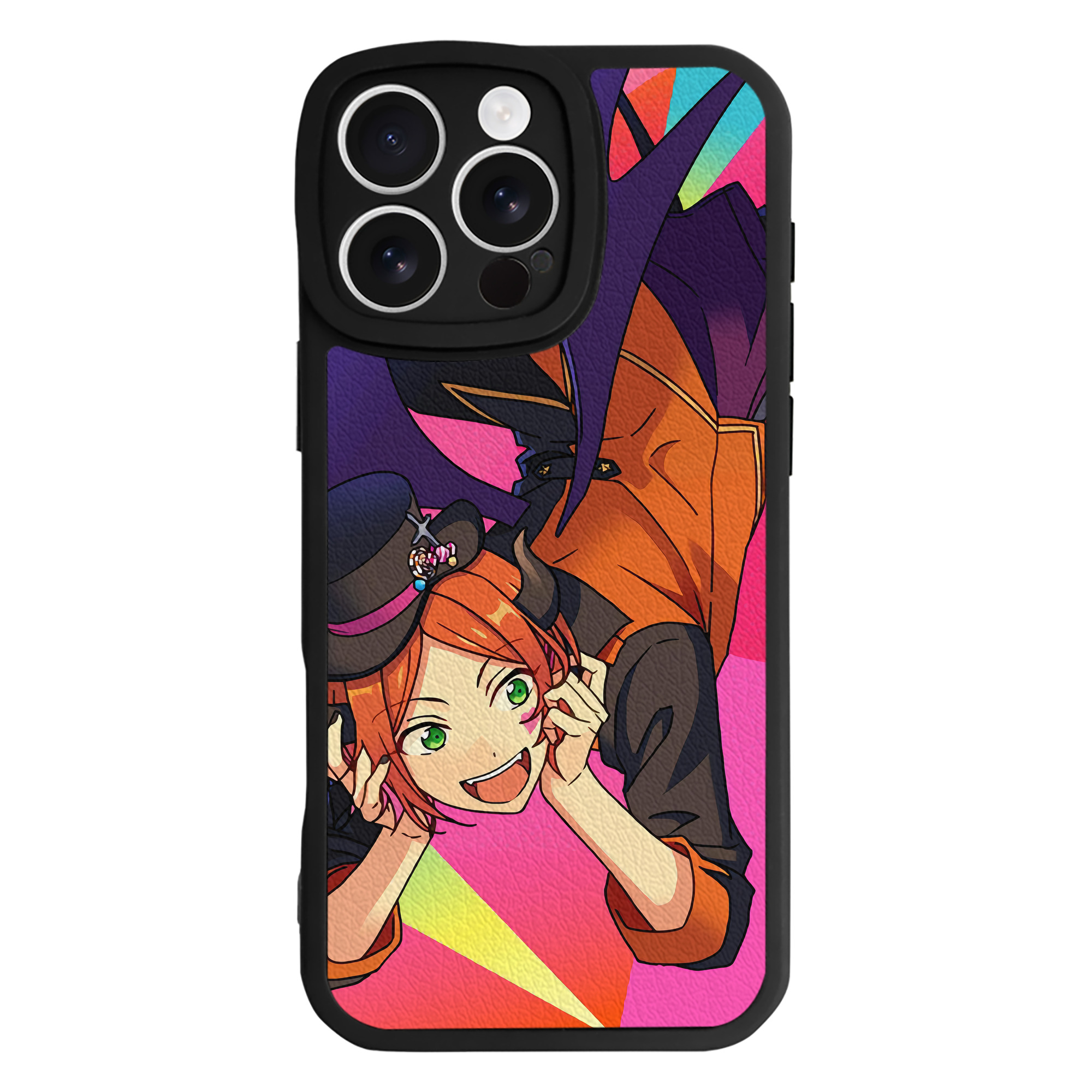 （画像用） あんさんぶるスターズ! Ensemble Stars 【iPhone 16シリーズ対応】シリコンスマホケース（レザー調） 材質：シリコン